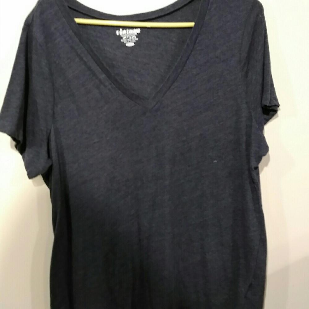 Blue v neck t-shirt